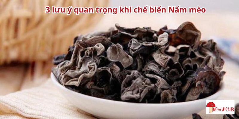 3 lưu ý quan trọng khi chế biến Nấm mèo